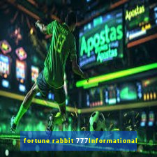 fortune rabbit 777Informational