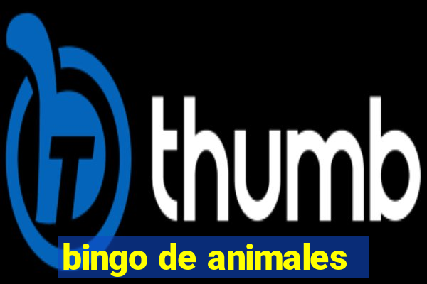 bingo de animales