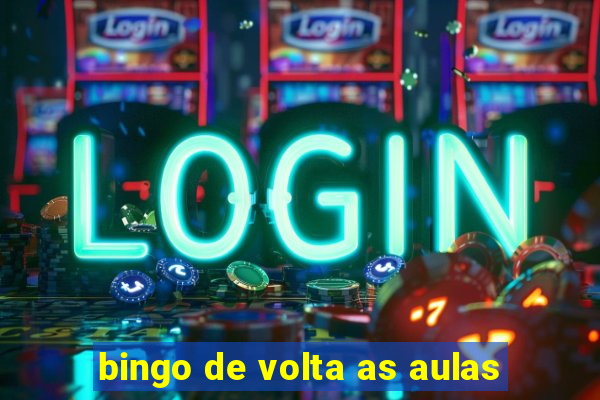 bingo de volta as aulas