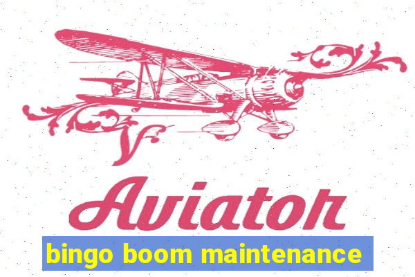 bingo boom maintenance