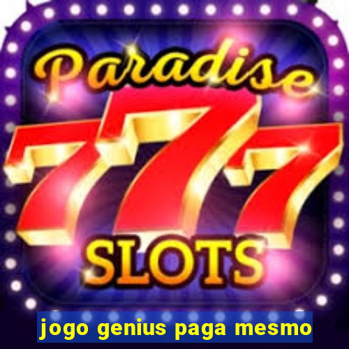 jogo genius paga mesmo