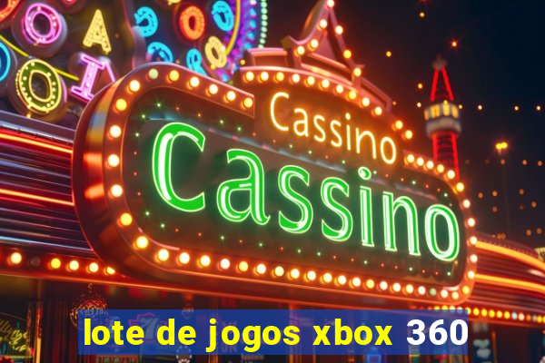 lote de jogos xbox 360