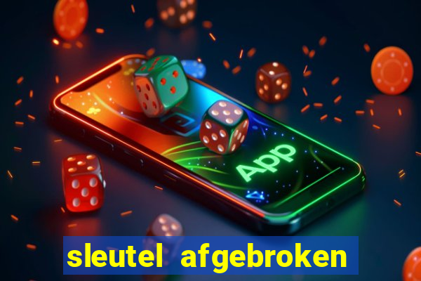 sleutel afgebroken in slot kast