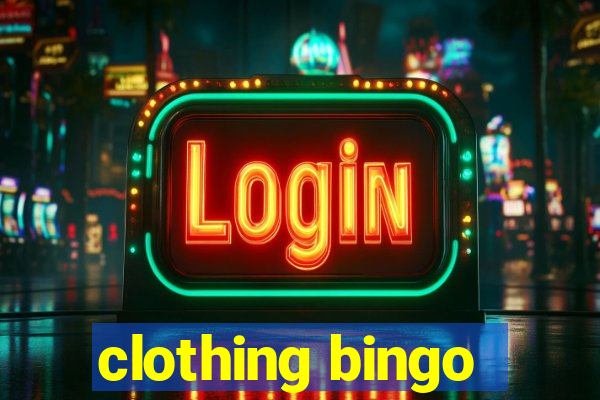 clothing bingo