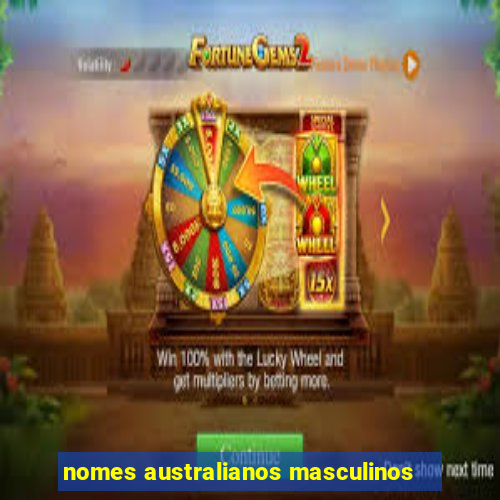 nomes australianos masculinos