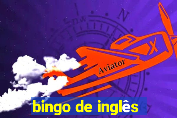 bingo de inglês