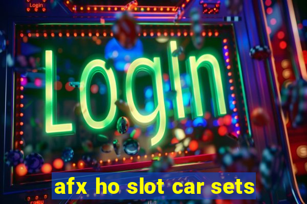 afx ho slot car sets