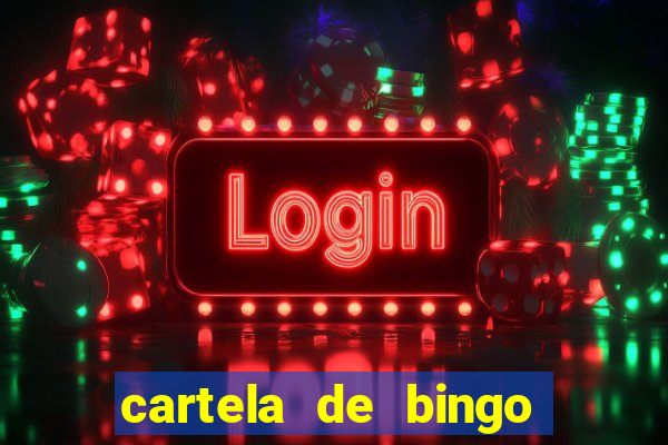 cartela de bingo até 30