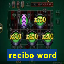 recibo word