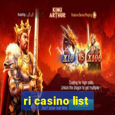 ri casino list