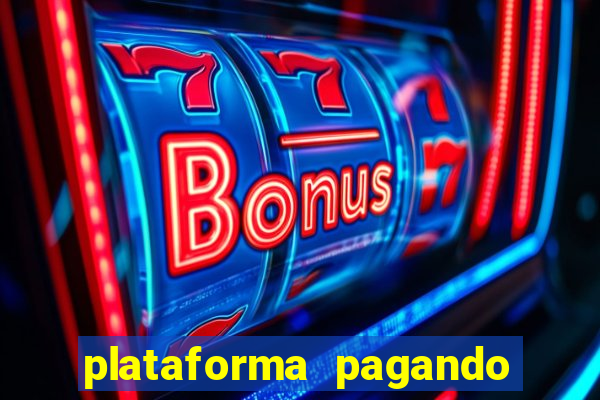 plataforma pagando bem hoje