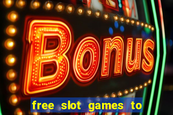 free slot games to play offline