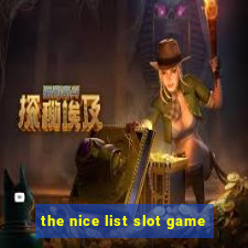 the nice list slot game