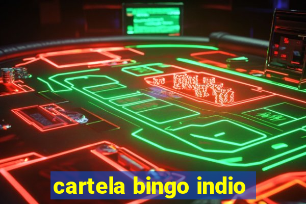 cartela bingo indio