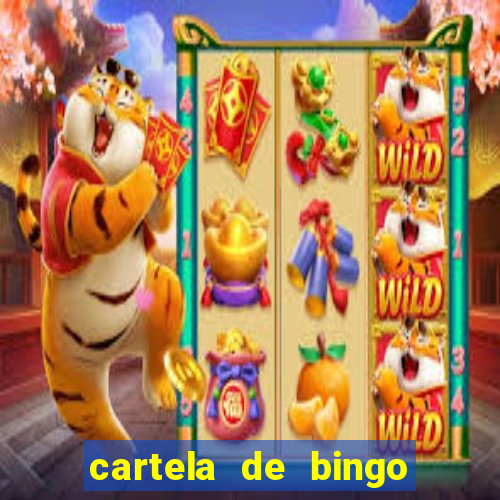 cartela de bingo vazia para imprimir