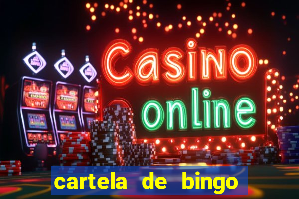 cartela de bingo vazia para imprimir