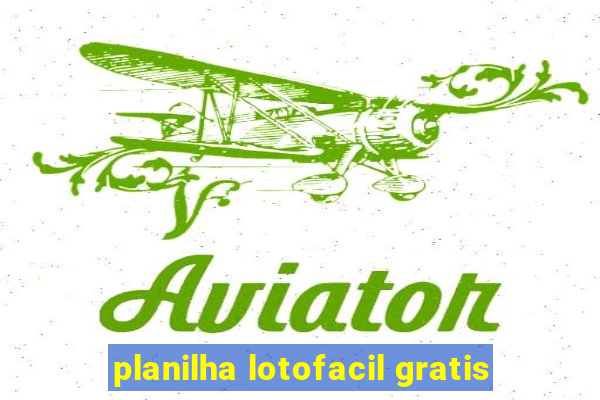 planilha lotofacil gratis