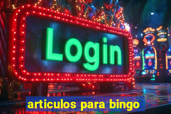 articulos para bingo