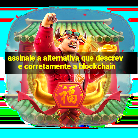 assinale a alternativa que descreve corretamente a blockchain