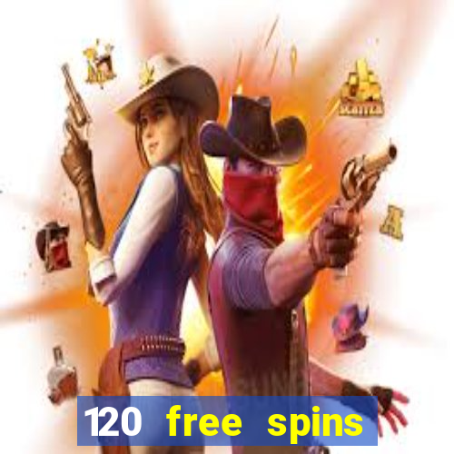 120 free spins online casino promotion