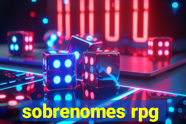 sobrenomes rpg