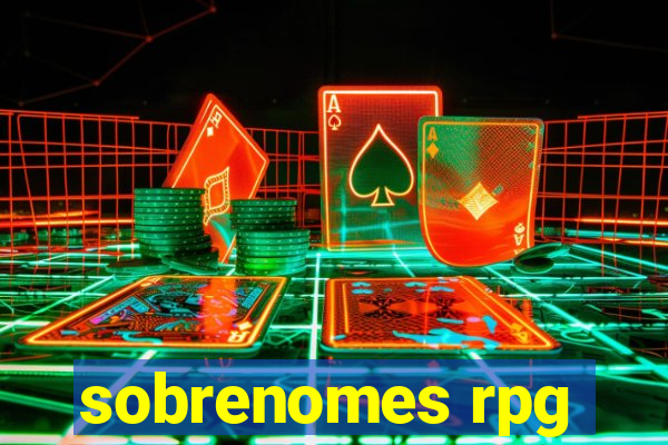 sobrenomes rpg