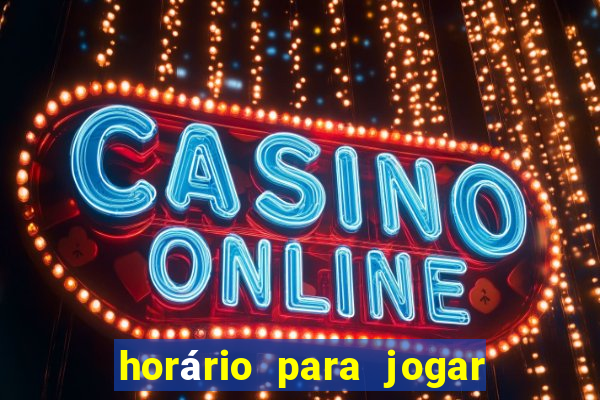 horário para jogar no rabbit