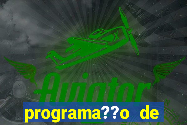 programa??o de jogos de futebol