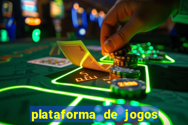 plataforma de jogos nova pagando