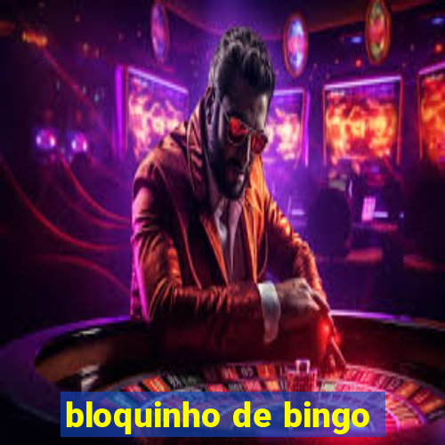 bloquinho de bingo