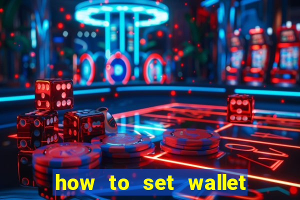 how to set wallet password in bingo plus