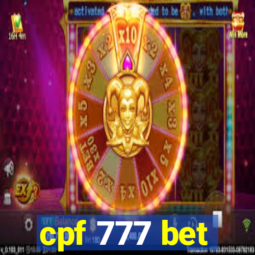 cpf 777 bet