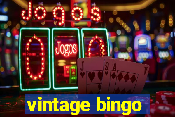 vintage bingo