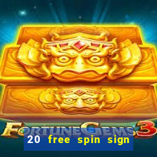 20 free spin sign up casino