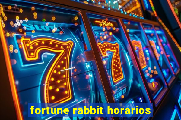 fortune rabbit horarios