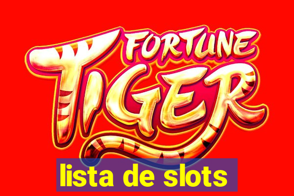 lista de slots