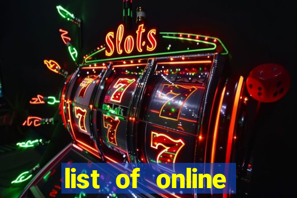 list of online slot sites