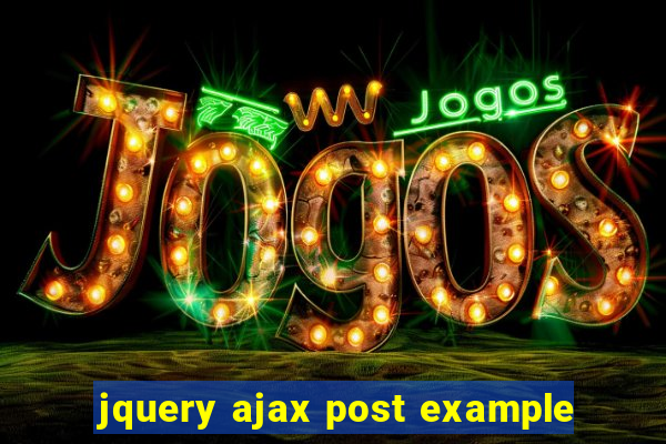 jquery ajax post example