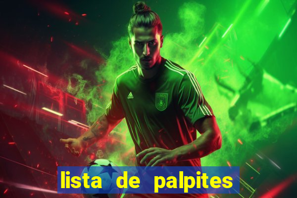 lista de palpites jogos de hoje