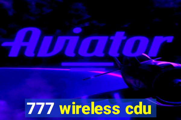 777 wireless cdu