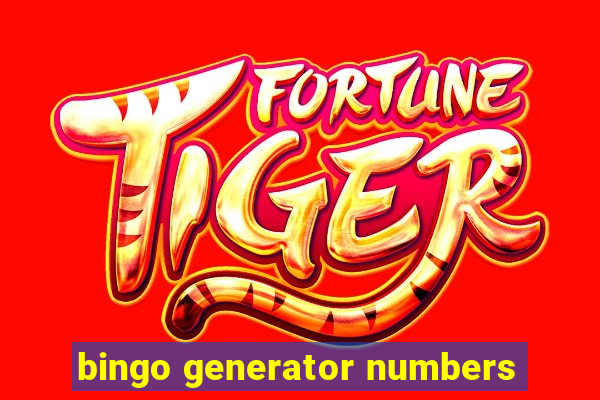 bingo generator numbers