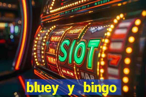 bluey y bingo bailando png