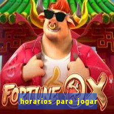 horarios para jogar fortune rabbit