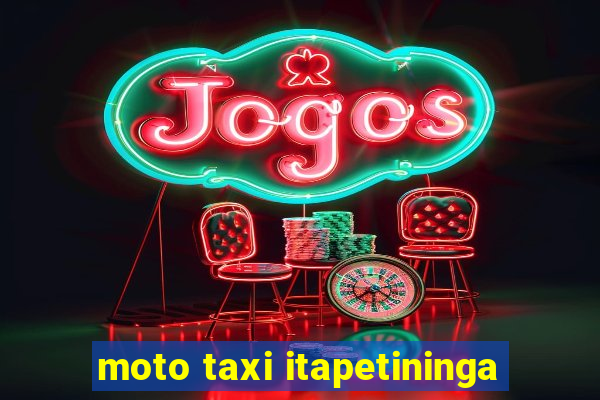 moto taxi itapetininga