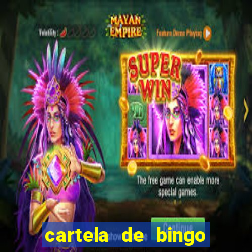 cartela de bingo pra imprimir