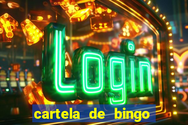 cartela de bingo pra imprimir