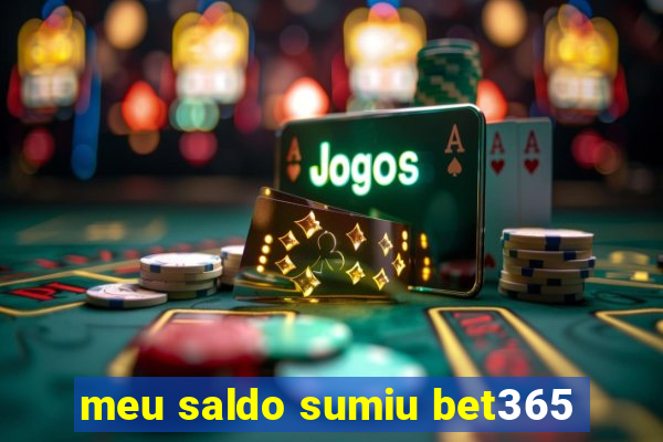 meu saldo sumiu bet365