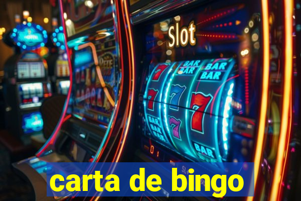 carta de bingo