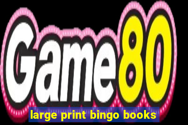 large print bingo books