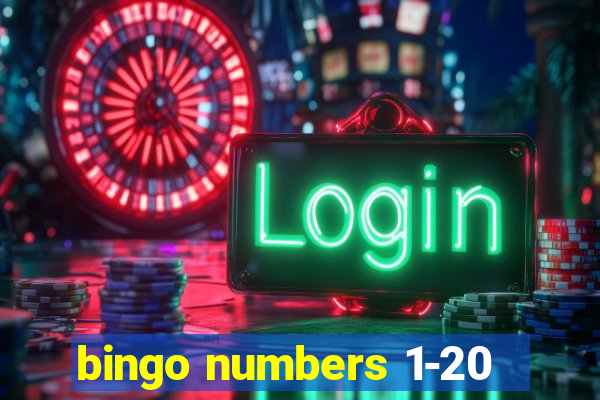 bingo numbers 1-20